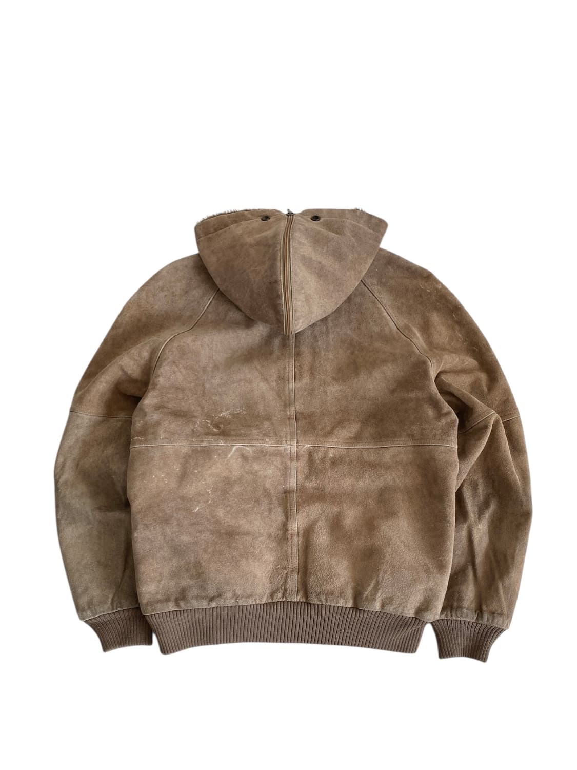 8-90's J.Riggings 스웨이드 보아-린넨 후드 자켓 상품이미지2