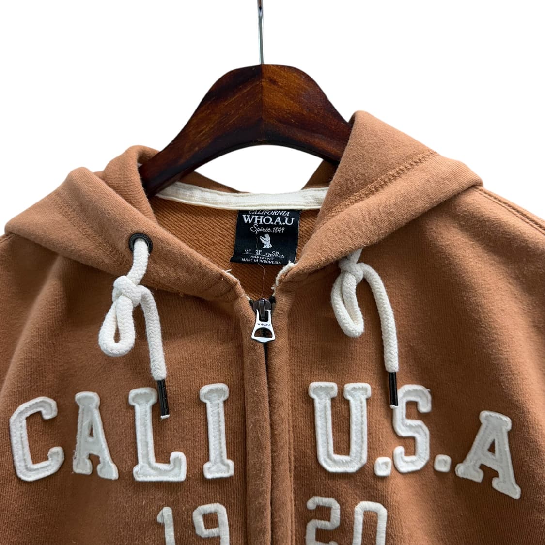 [M] 후아유 카멜베이지 후드집업 상품이미지5