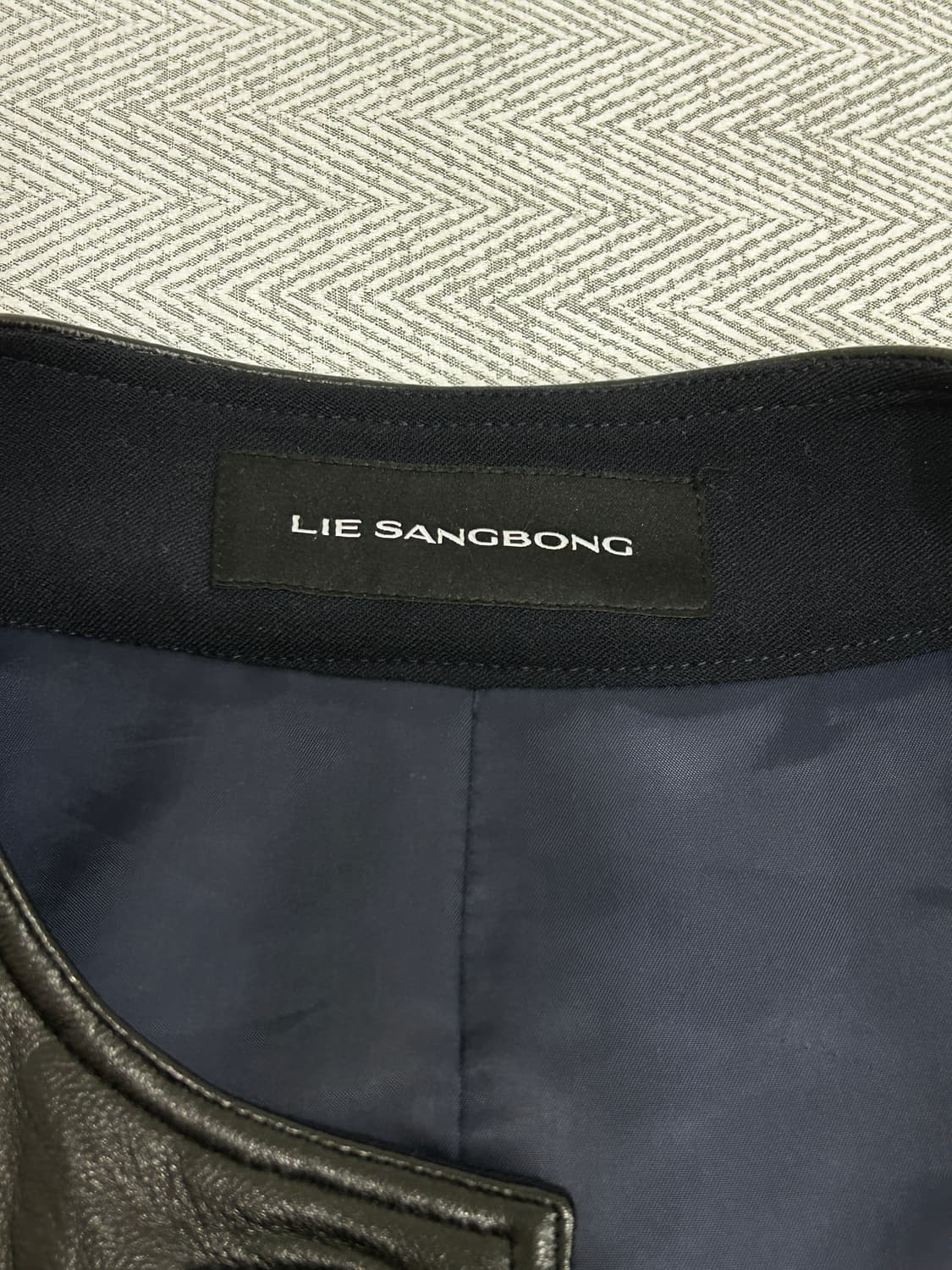 이상봉 디자이너 양가죽 울 트위드자켓 82사이즈 상품이미지7