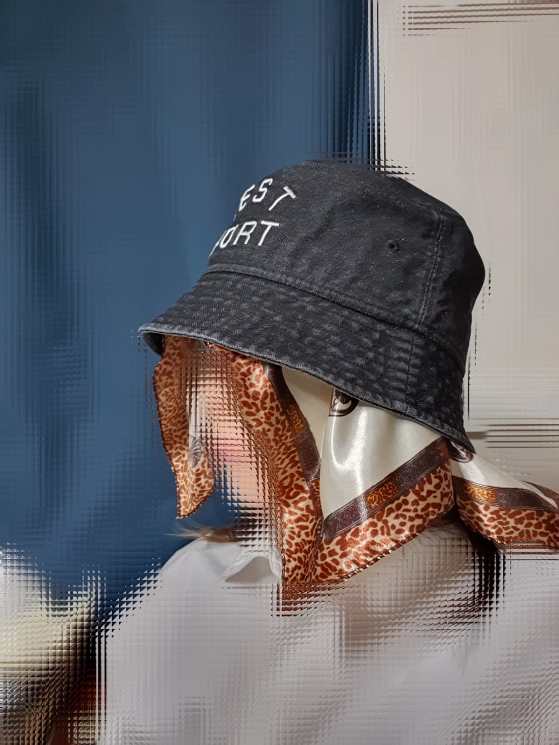 블랙 검정 레스트앤레크레이션 벙거지 어부 데님 모자 상품이미지9