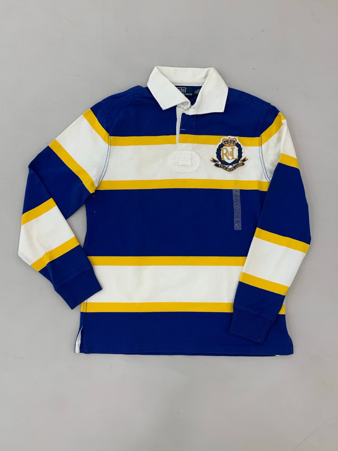 폴로 랄프로렌 스트라이프 럭비 카라티 M 상품이미지1