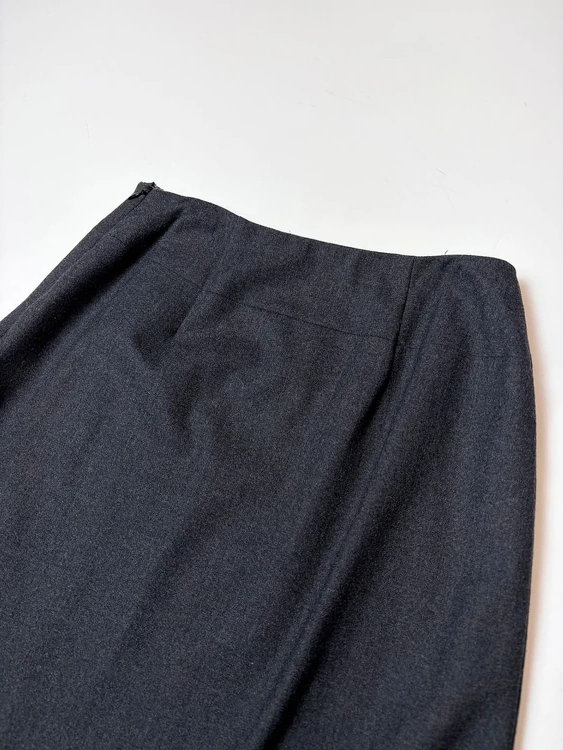 질샌더 울 블렌드 미니멀 랩 디테일 스커트 PN9427 상품이미지5