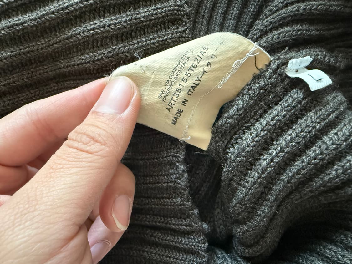 스톤아일랜드 2001 하이넥 니트집업 상품이미지7