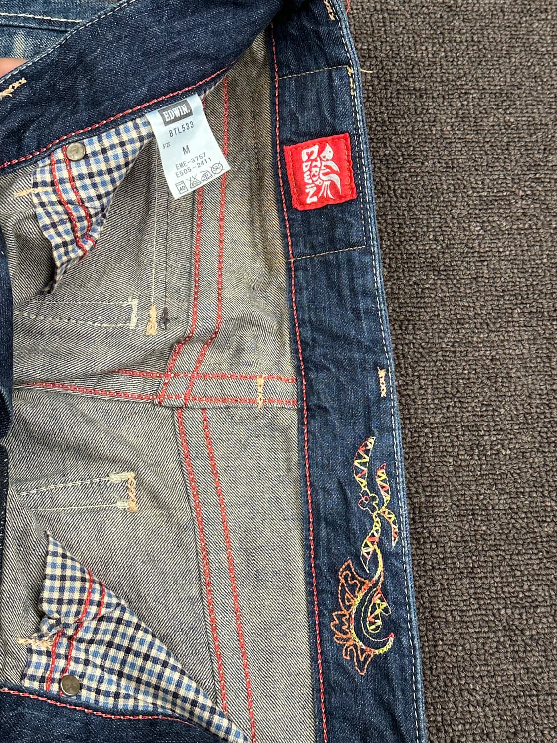 M)EDWIN vintage 블루트립 빈티지 데님팬츠 상품이미지7