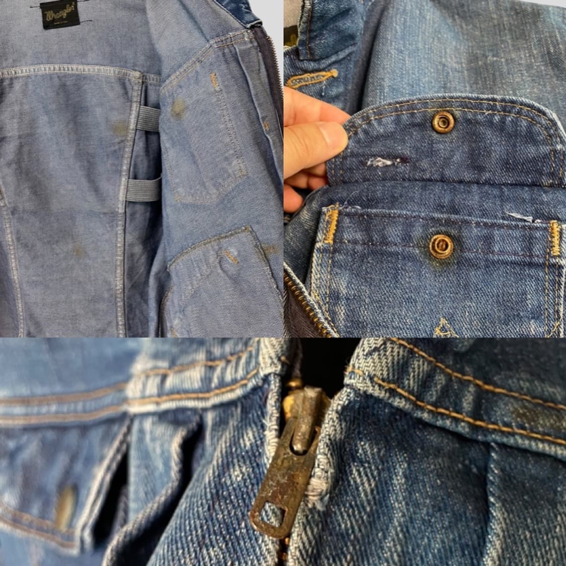 (46)70s WRANGLER 랭글러 24mjz 데님자켓 USA 상품이미지10