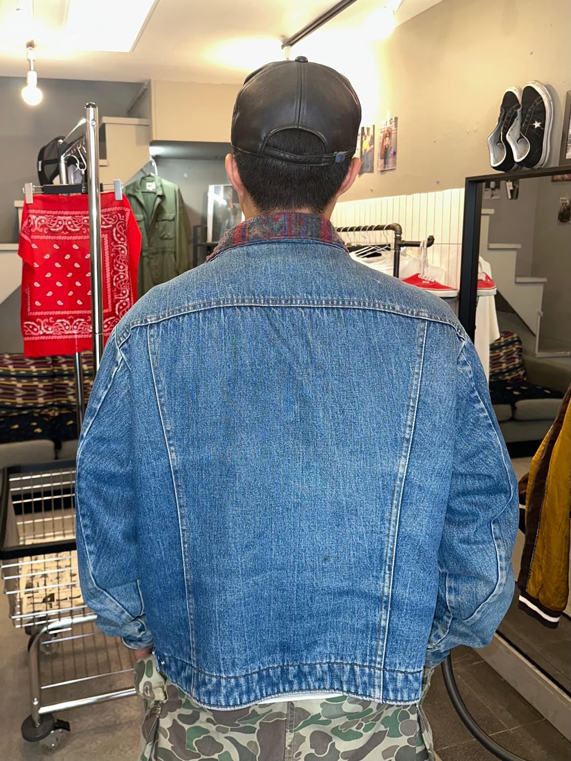 80’s Saddle King Western blanket denim 상품이미지3