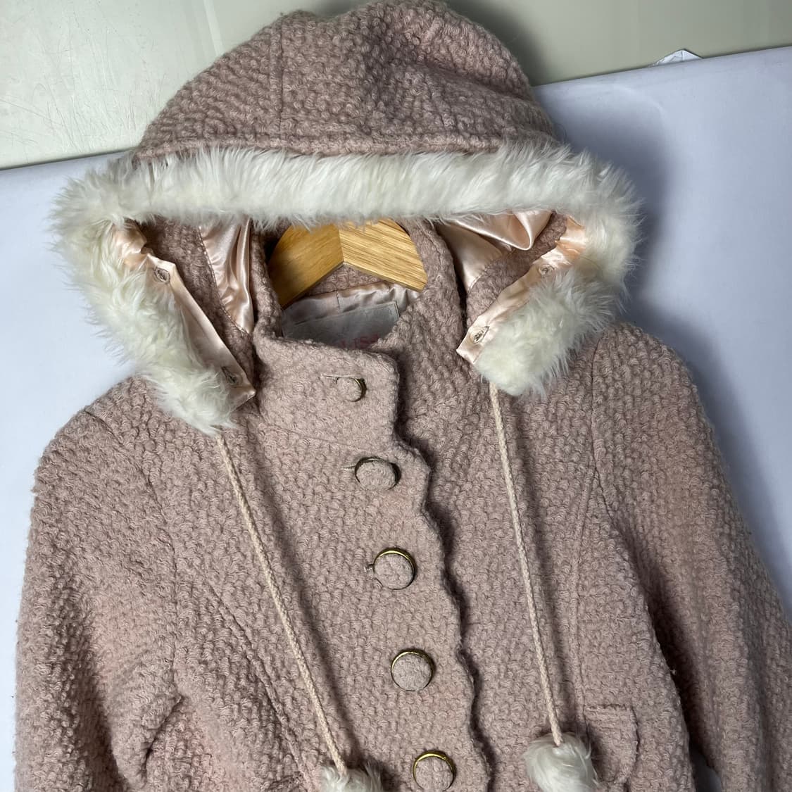 [LIZ LISA] 리즈리사 라떼갸루 히메갸루 폼폼 울 코트 상품이미지3