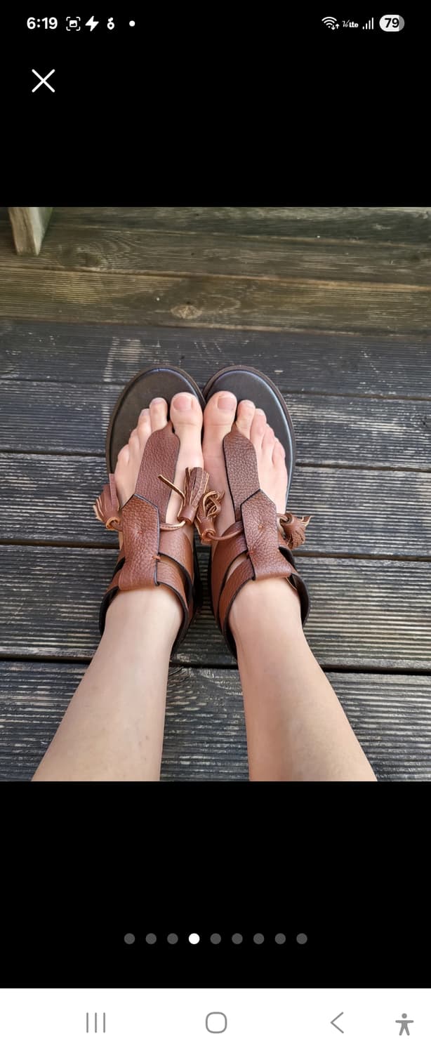 구호 가죽 샌들 새제품235mm 상품이미지4