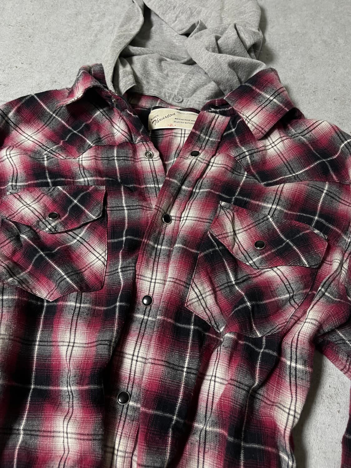 punk 00's check hoody shirts 상품이미지5