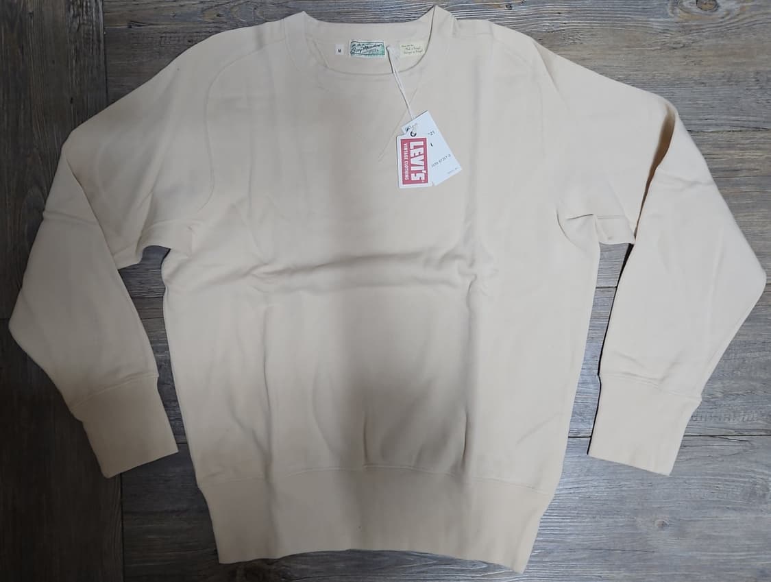 리바이스 LVC 1940's 베이 메도우 스웨트셔츠 더블 크림 M 상품이미지1