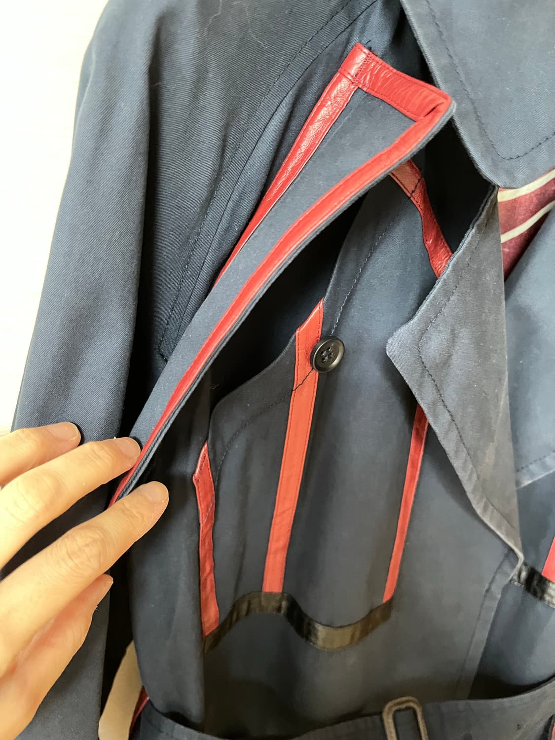 츠모리 치사토 트렌치코트 네이비 TSUMORI CHISATO 상품이미지3