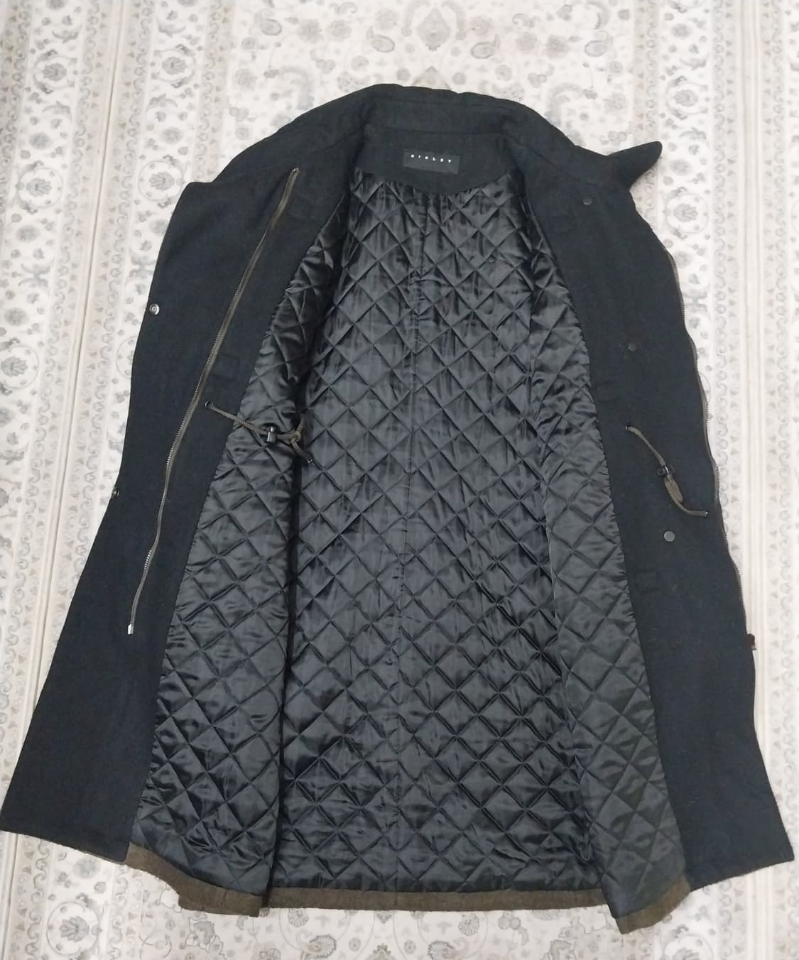 sisley 소매 배색 하이넥 패딩코트 42  (55까지) 상품이미지3