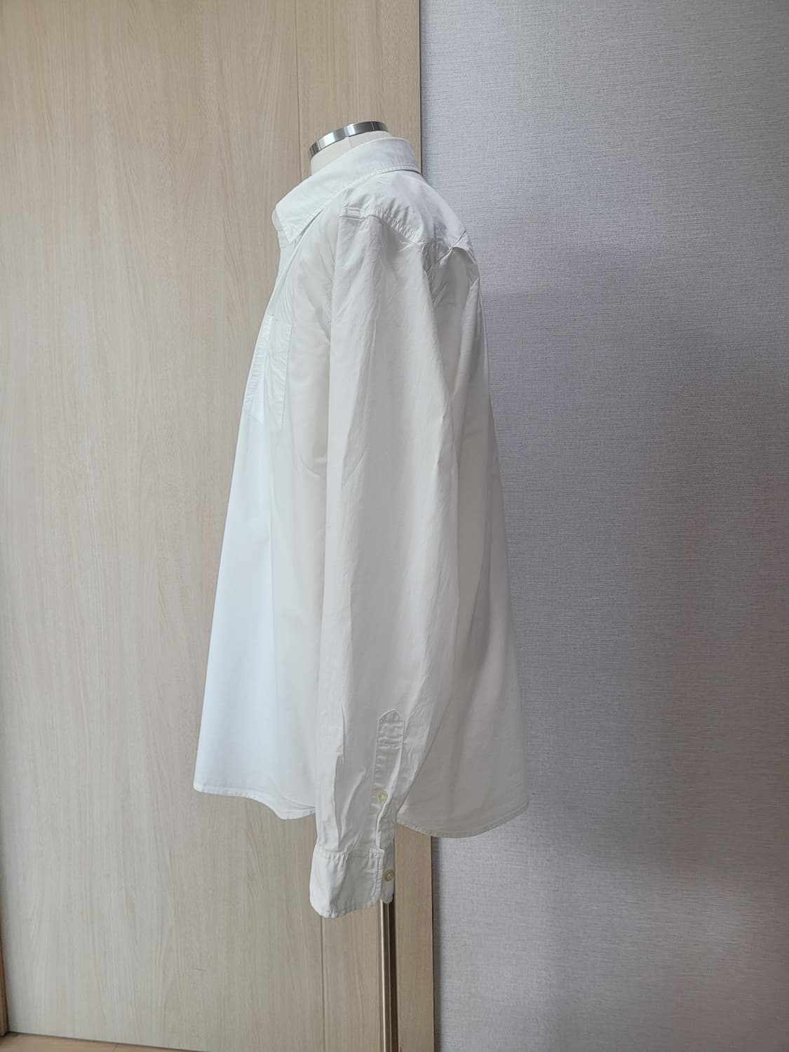 갭 GAP 남자 스탠다드 핏 스트레치 셔츠 105 화이트 상품이미지5