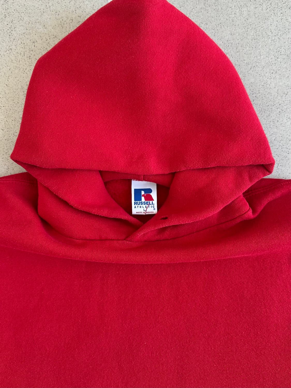 90s 빈티지 러셀 후드 레드 L 상품이미지7