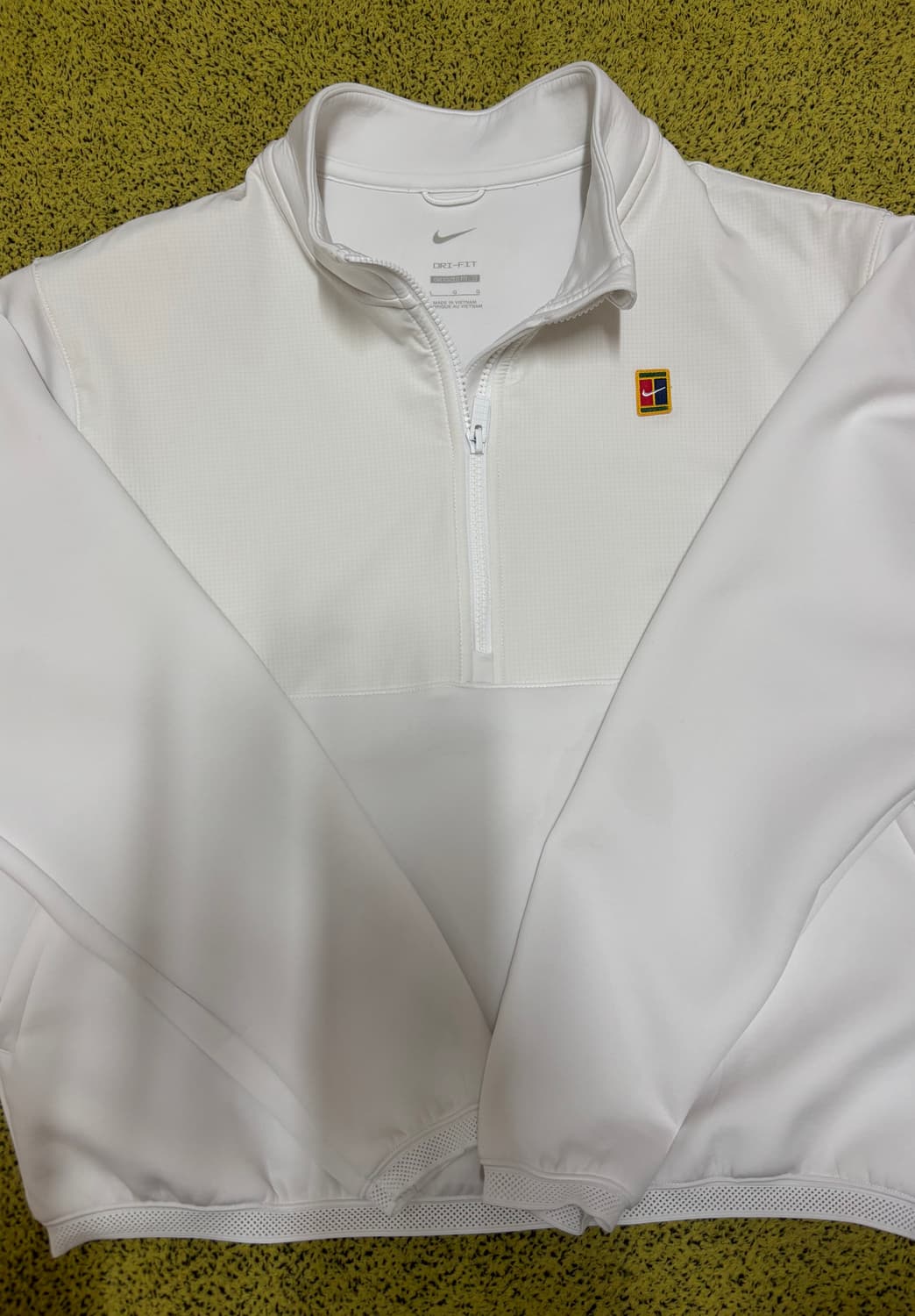 나이키 테니스 반집업 긴팔 티셔츠 화이트 L 상품이미지1
