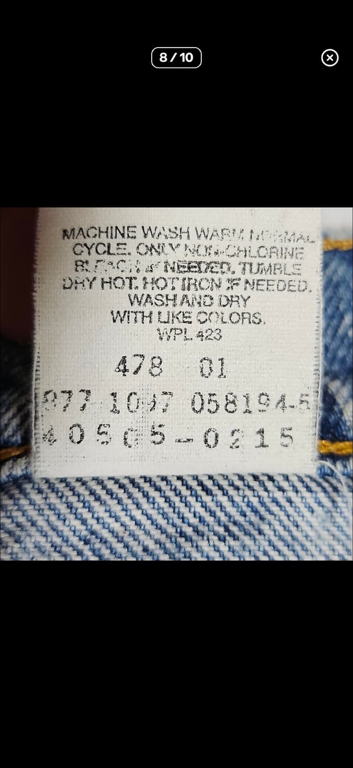 [36X32][리바이스]90's 505™오렌지탭 클래식 레귤러핏 상품이미지8