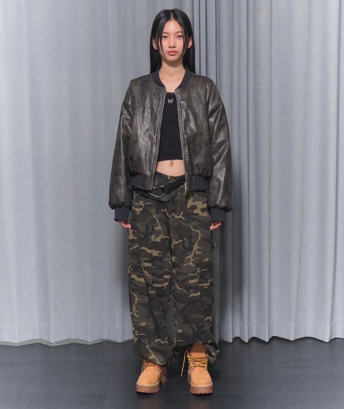 팬시클럽 리버시블 퀄팅 엠보 점퍼 자켓 상품이미지1