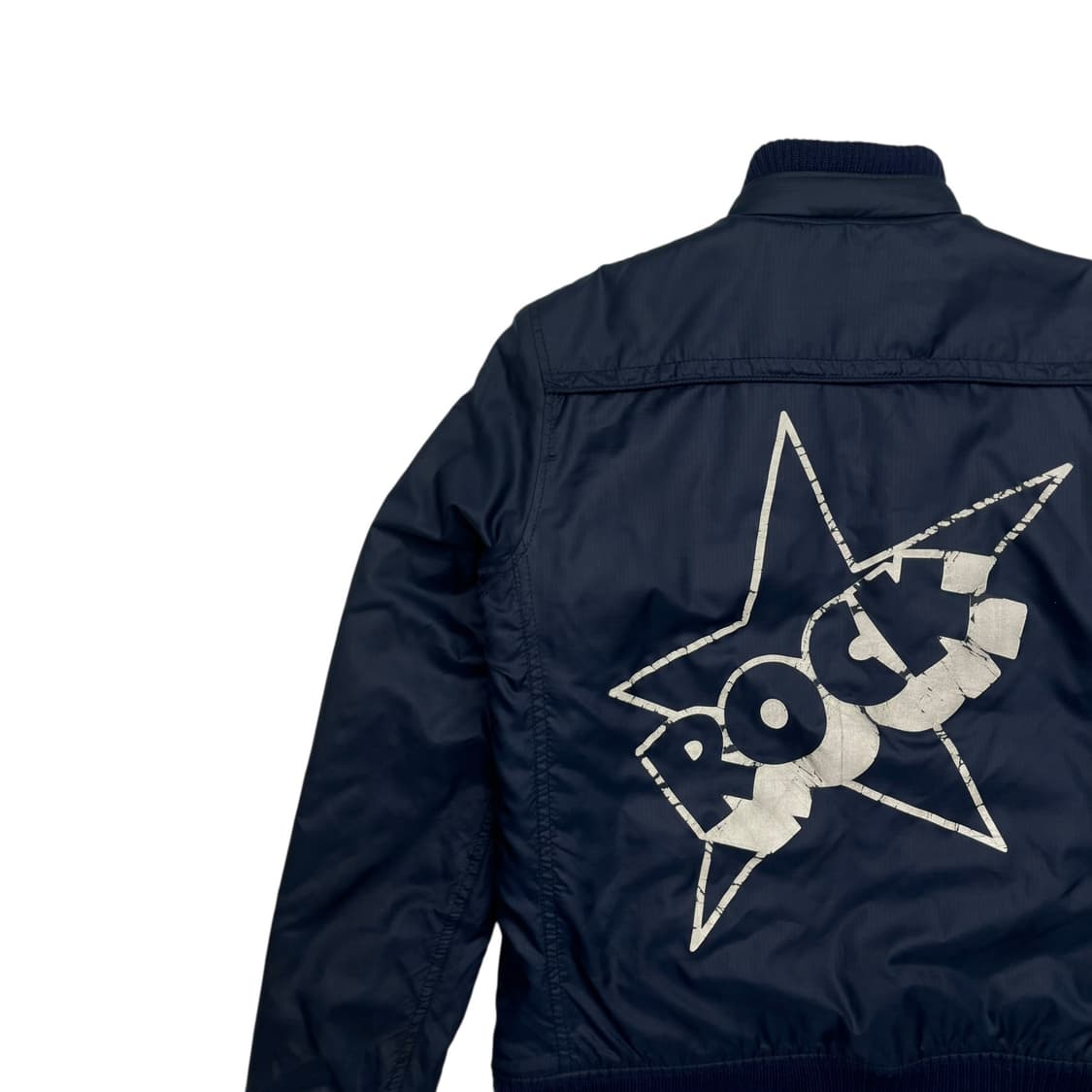 히스테릭 글래머 ROCK 네이비 레이싱 패딩 자켓 OS 상품이미지5