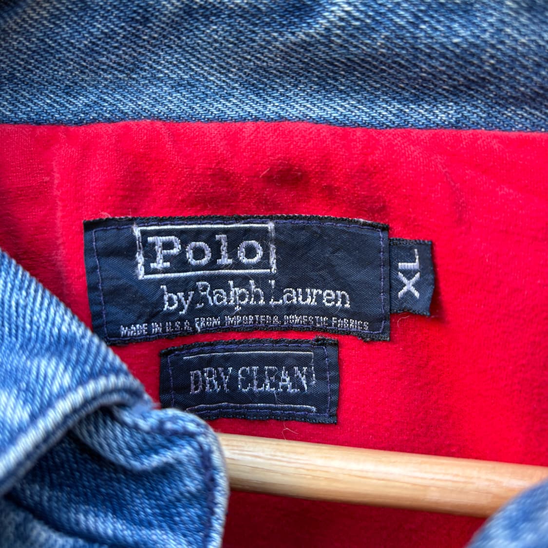 Polo 폴로 8~90s made in usa 베이포트 데님 자켓 상품이미지9