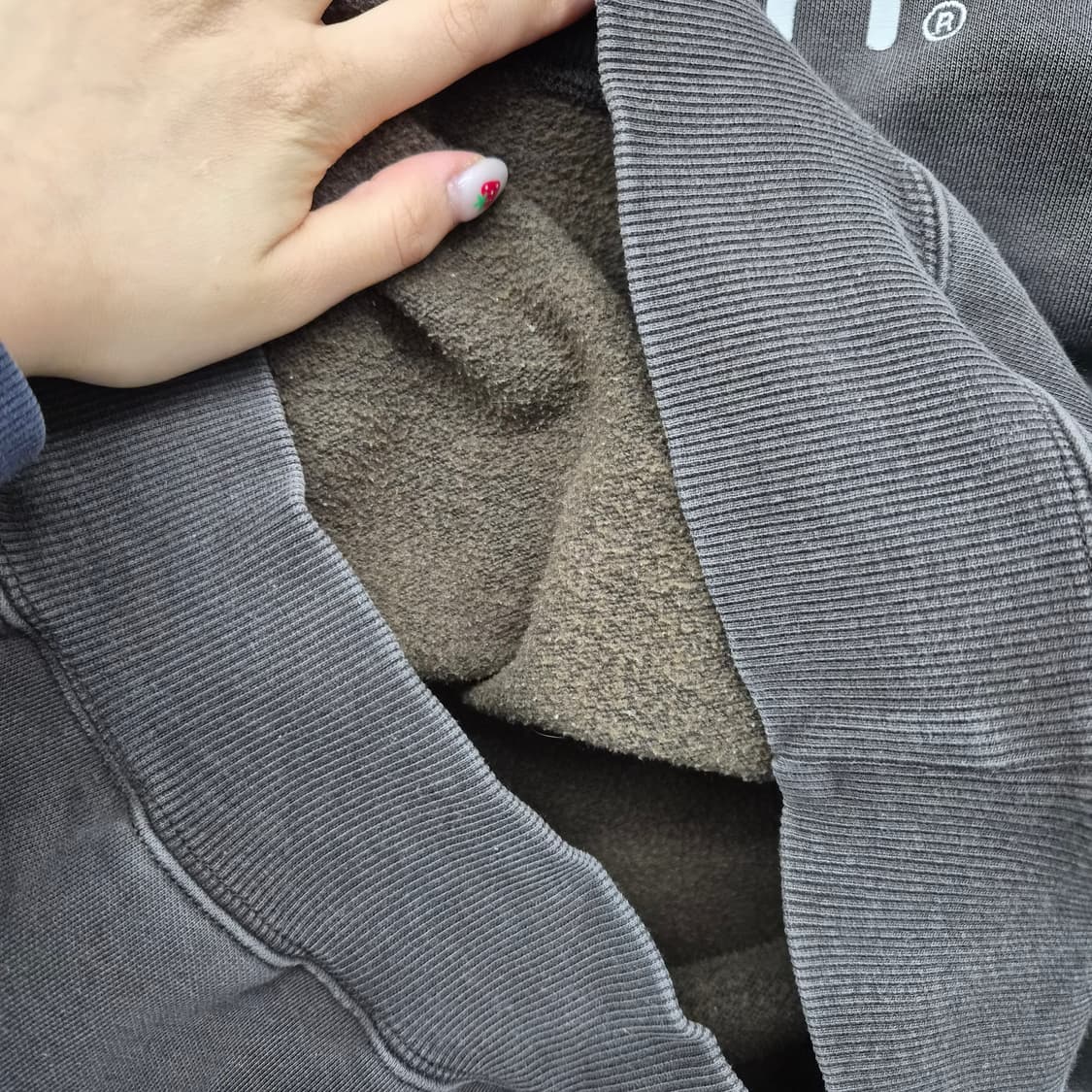 칼하트 브라운 로고 맨투맨 여성 S 상품이미지4