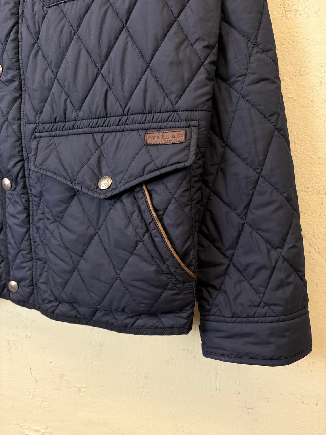 폴로랄프로렌 네이비 퀼팅 자켓 상품이미지5