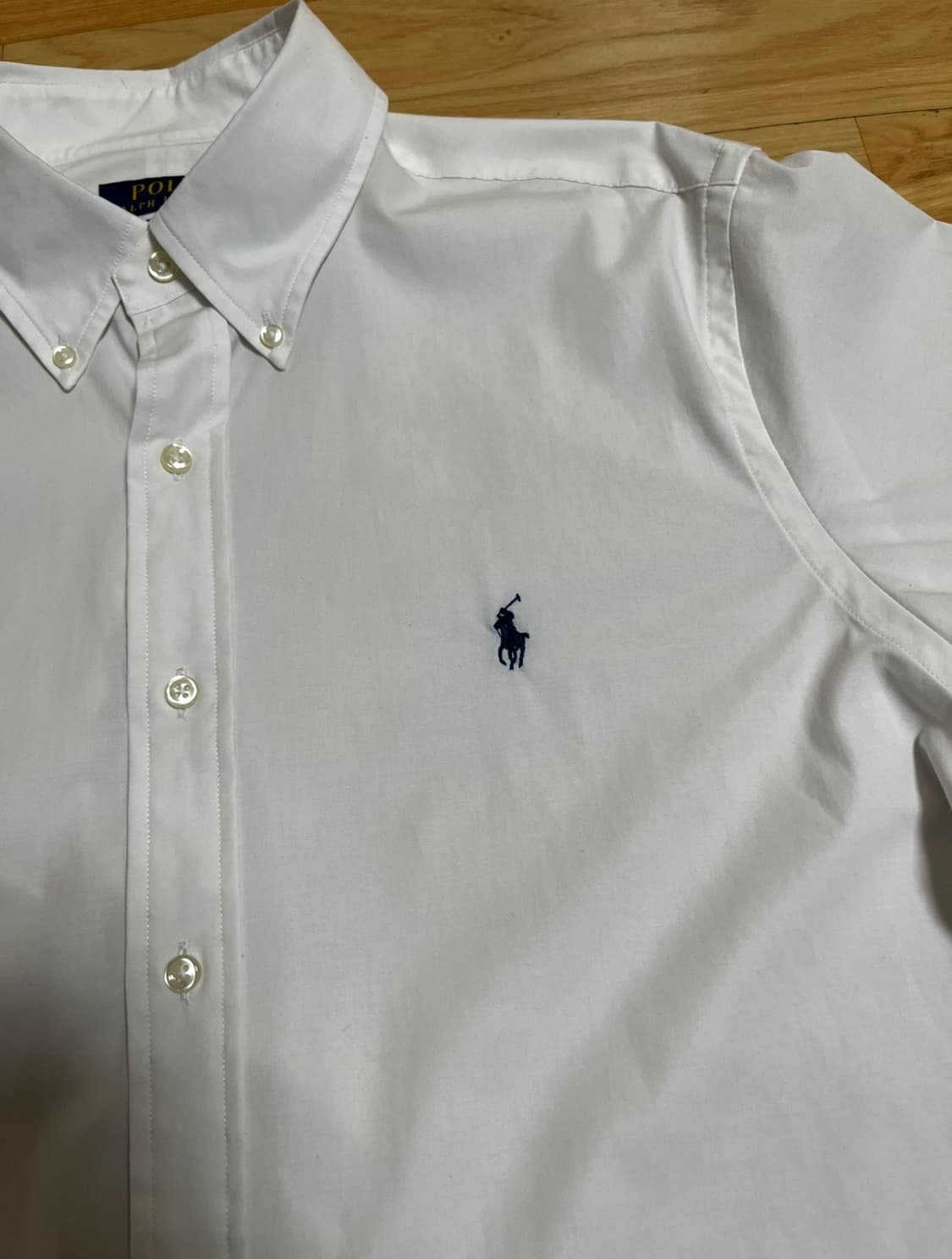 폴로 랄프로렌 반팔 셔츠 화이트 L 상품이미지4