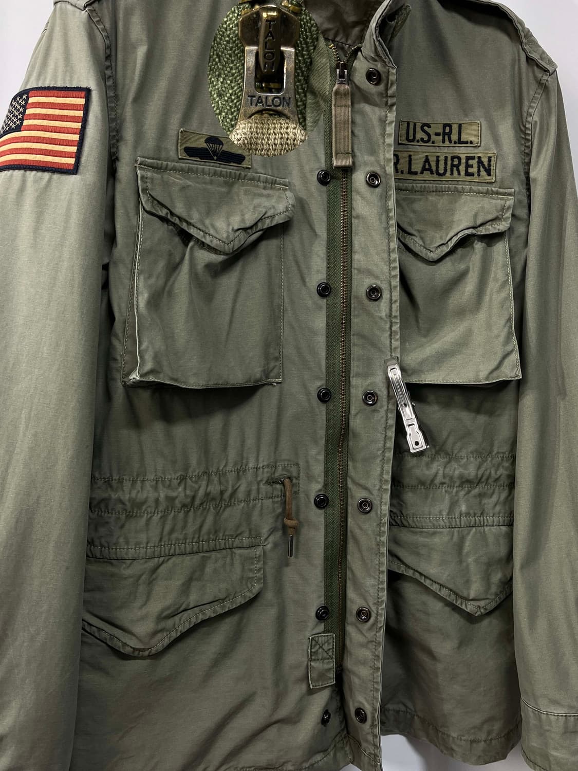 폴로 랄프로렌 공수부대 m-65 유틸리티 워시드 필드자켓 상품이미지8