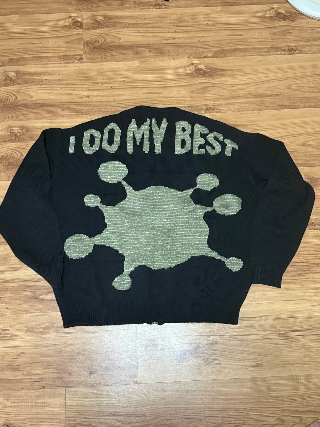 XTK063 셀즈 니트 집업 (BLACK) 상품이미지2