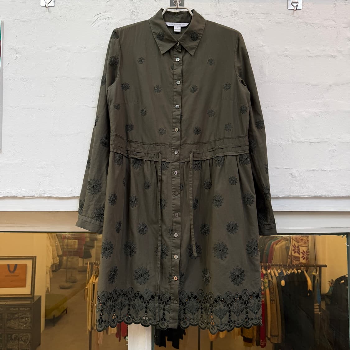 DVF 다이앤본퍼스텐버그 셔츠 드레스 올리브그린 6 상품이미지1