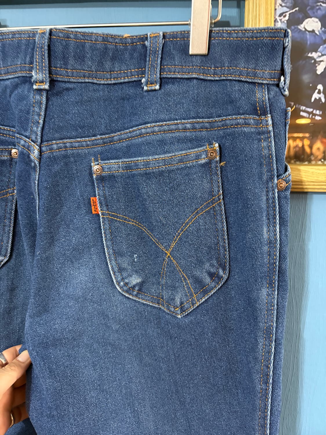 80’s Levis Action jeans Orange tab Denim 상품이미지8