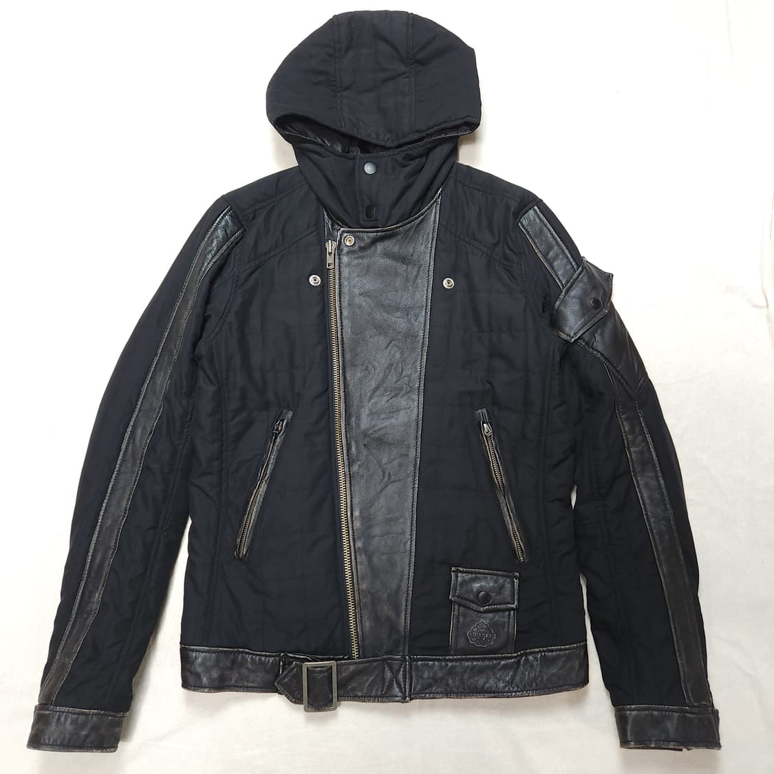 [S] 디젤 양가죽 트리밍 후드 자켓 (~90) 상품이미지1