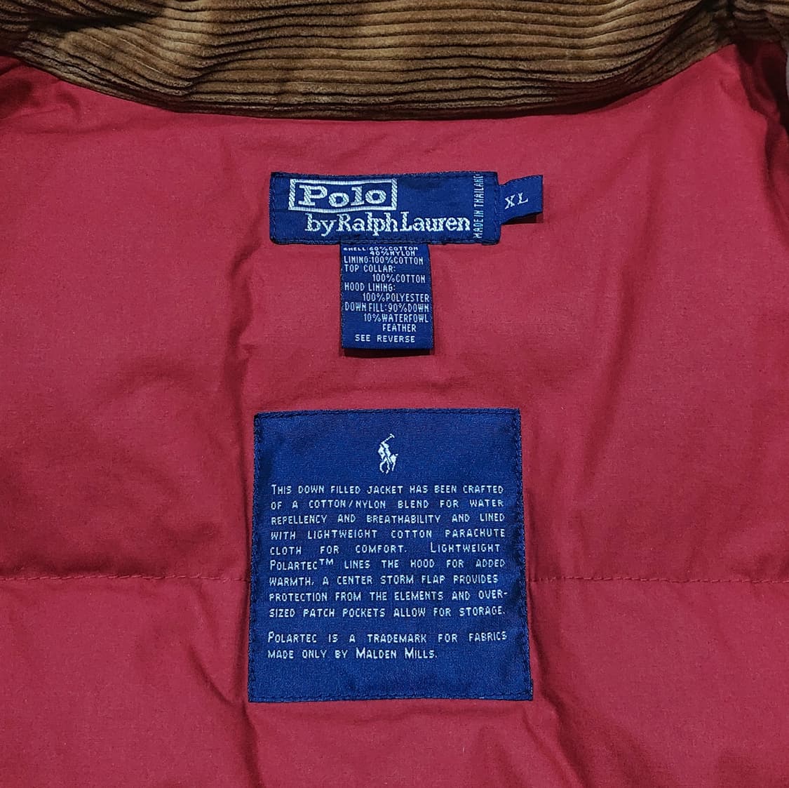 폴로 파이어맨 다운 파카 90s XL (110 이상) 상품이미지10