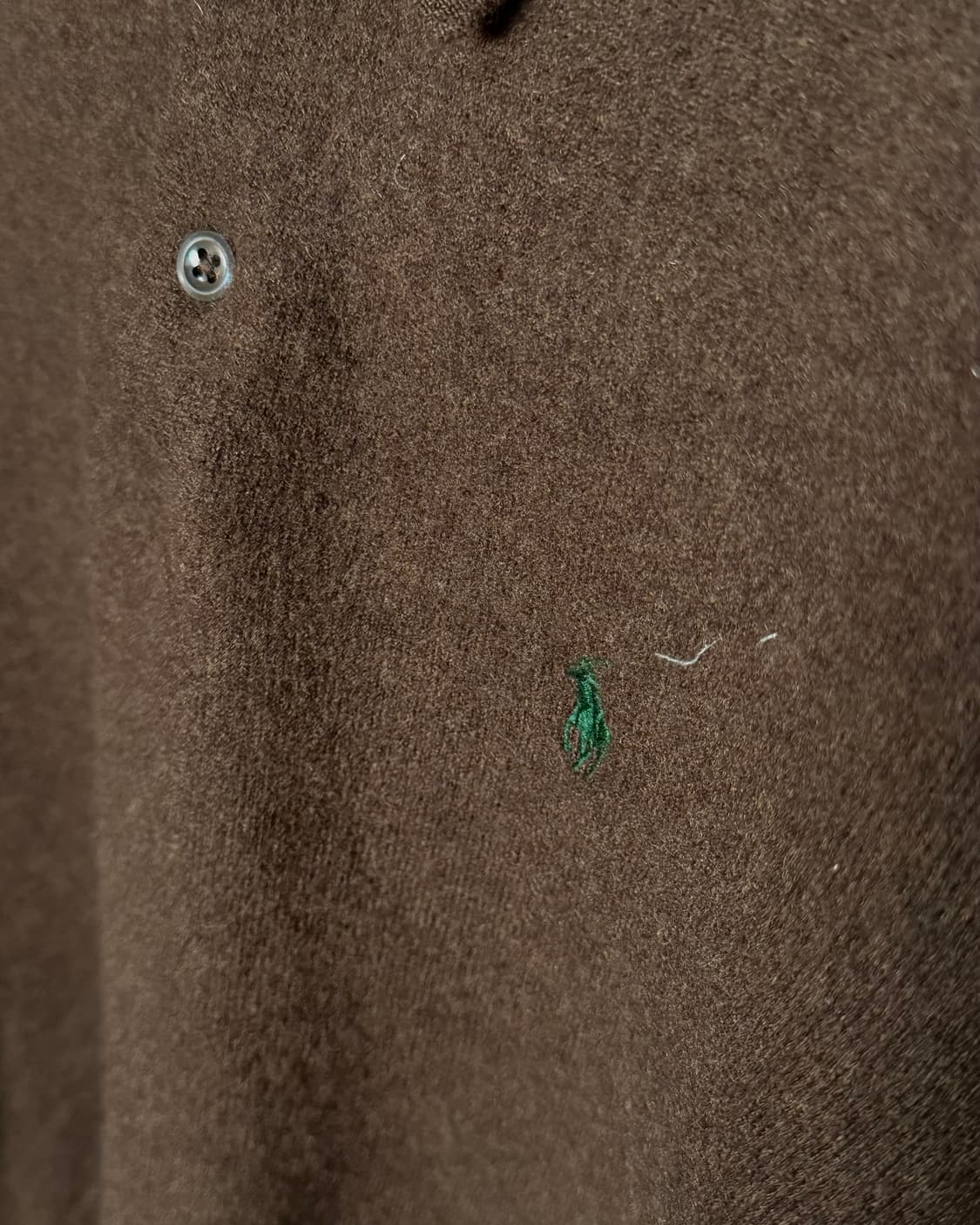 00’s 폴로 랄프로렌 메리노 울 폴로셔츠 M [브라운] 상품이미지3