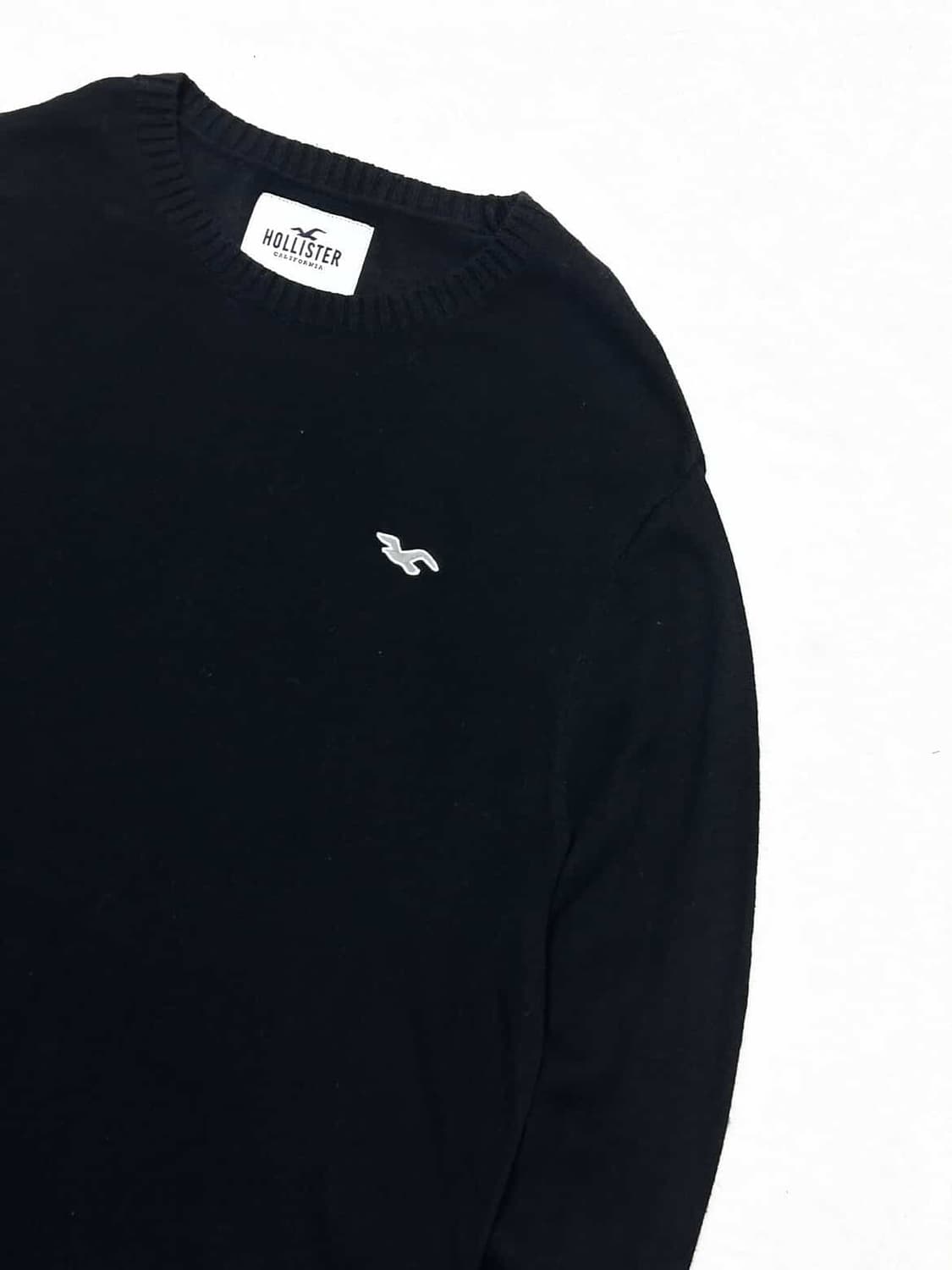 홀리스터 자수로고 블랙 니트 상품이미지7