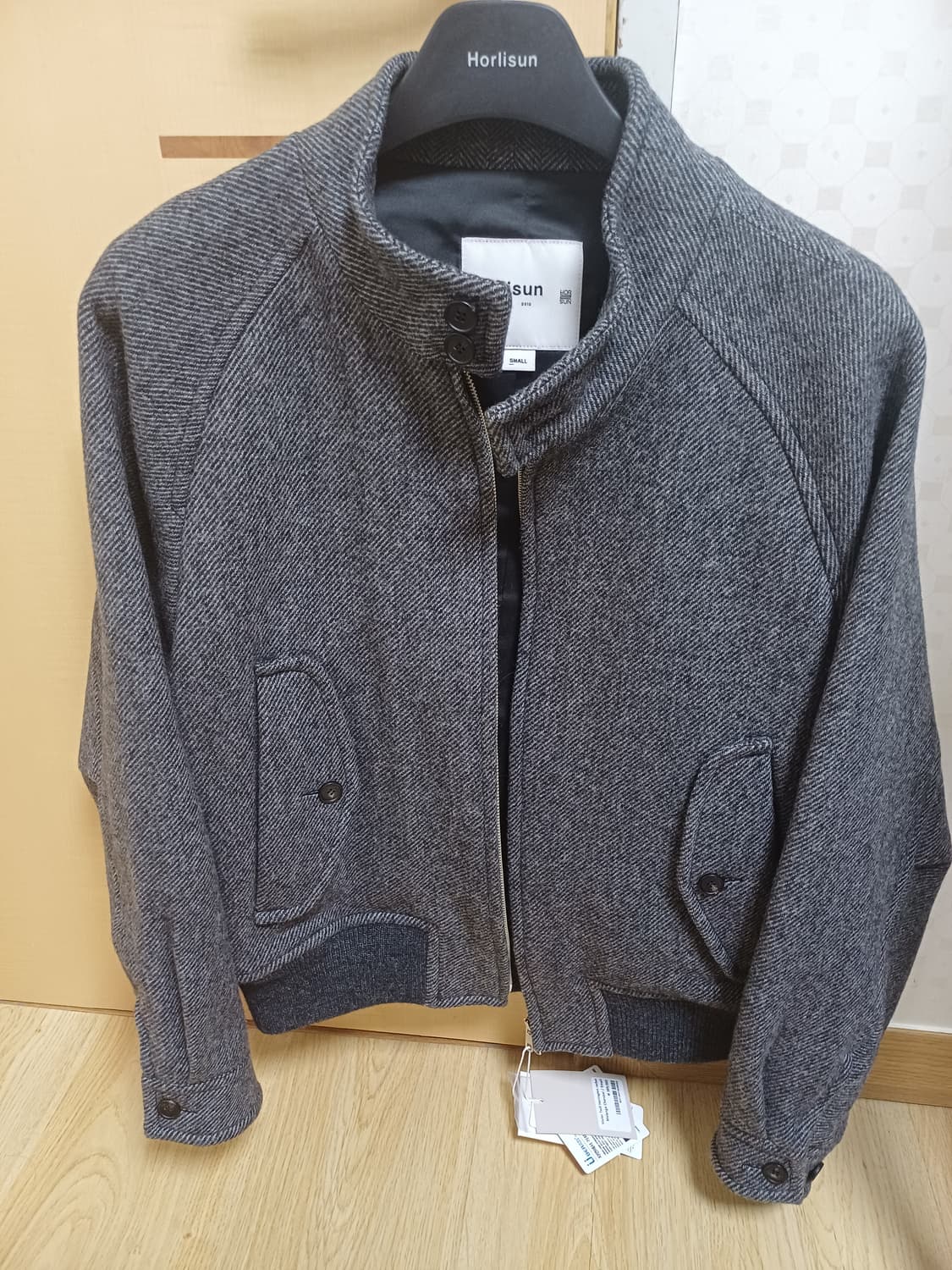 홀리선 / 비지터 울 해링턴 자켓 차콜 / S 상품이미지3