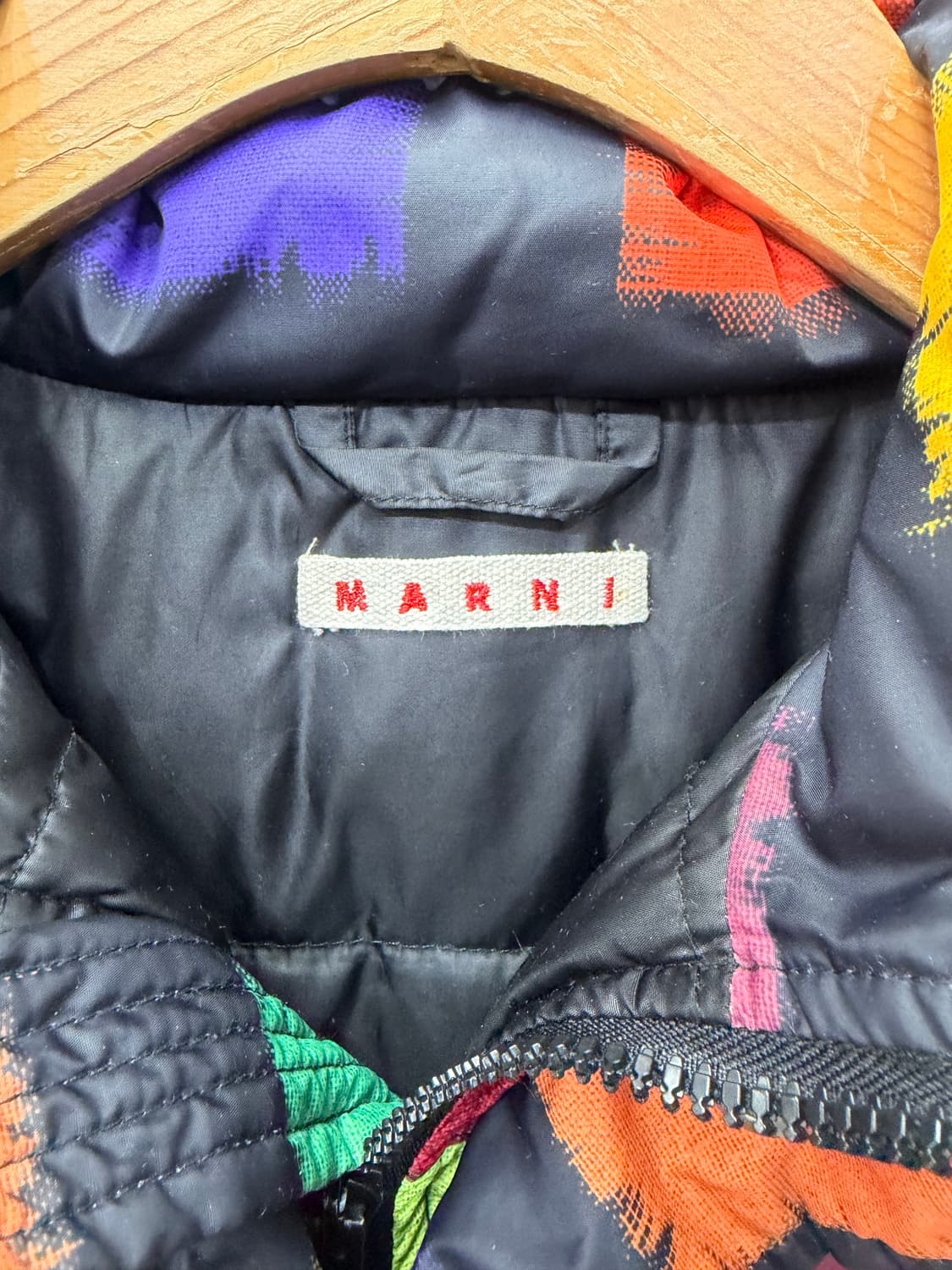 정품) 마르니 키즈 컬러 블록 패턴 패딩 자켓 8Y 상품이미지6