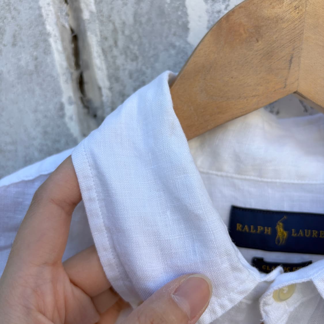 Polo 폴로 흰색 린넨 셔츠 상품이미지3