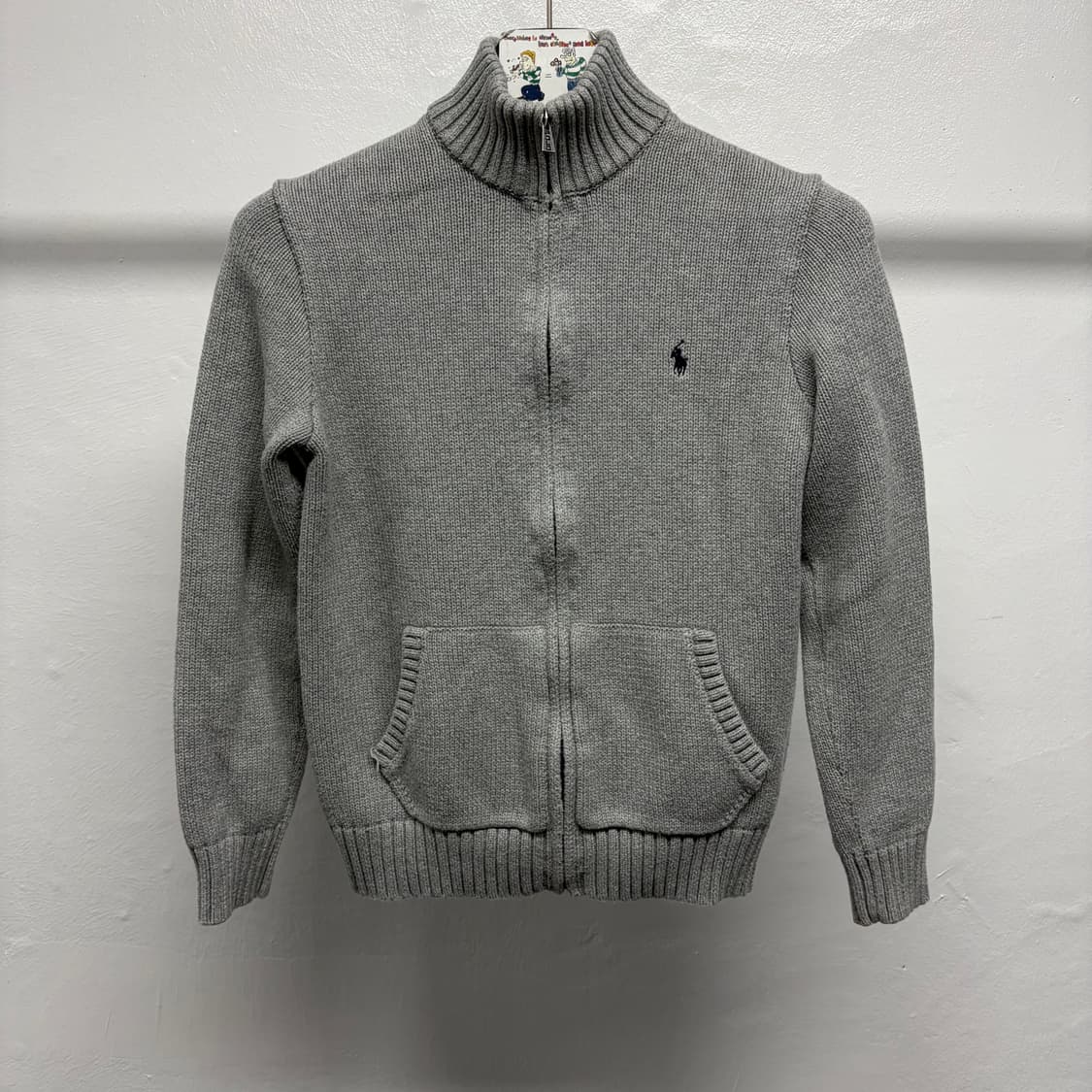 폴로 니트 집업 상품이미지1