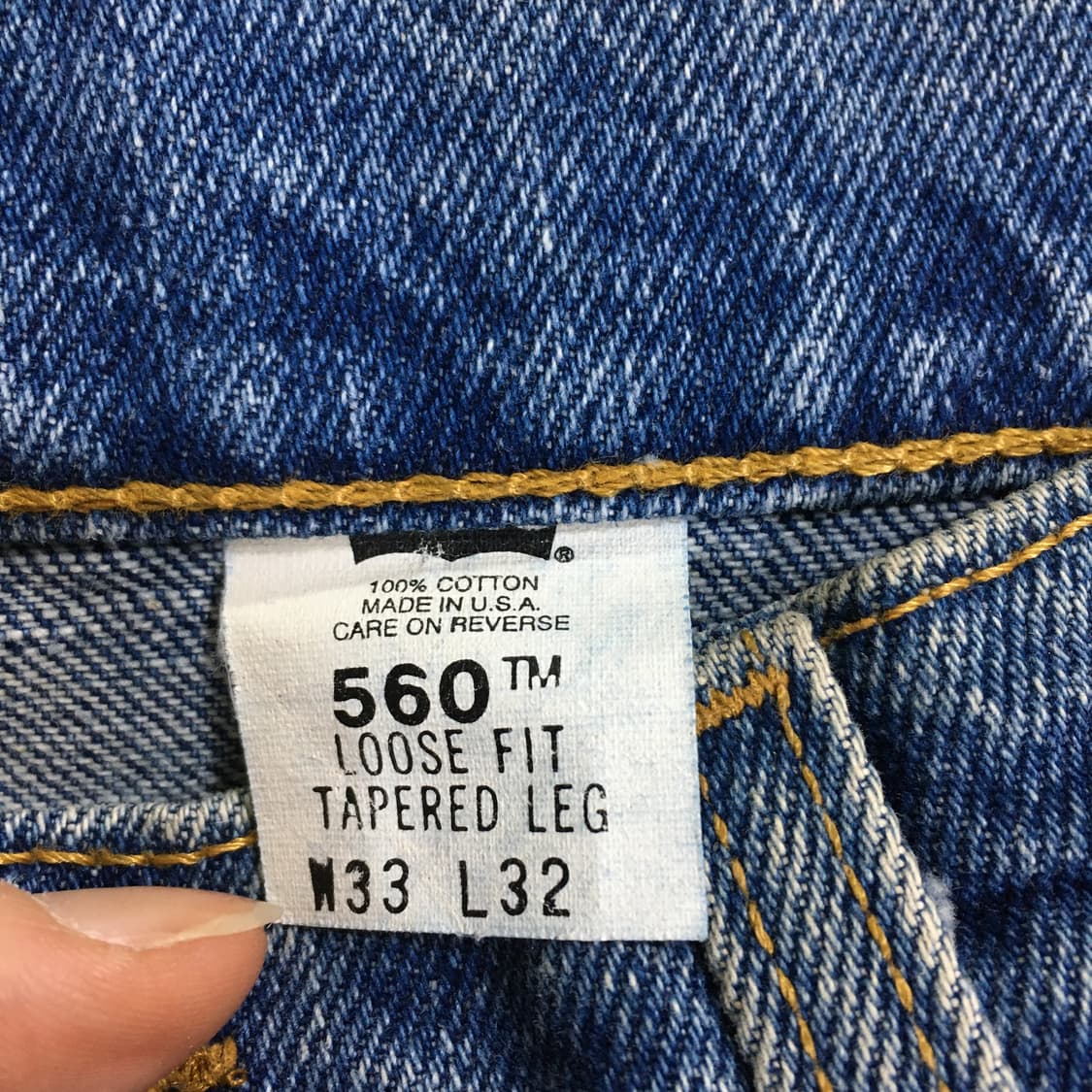 투티/A4 Levis 560 중청 진청 팬츠 청바지 긴바지 32 상품이미지4