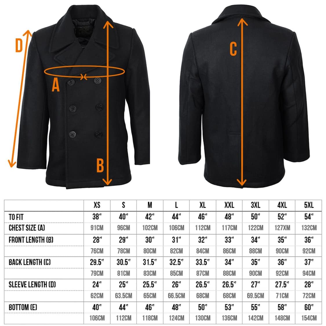 밀텍 피코트 L사이즈 블랙 상품이미지8