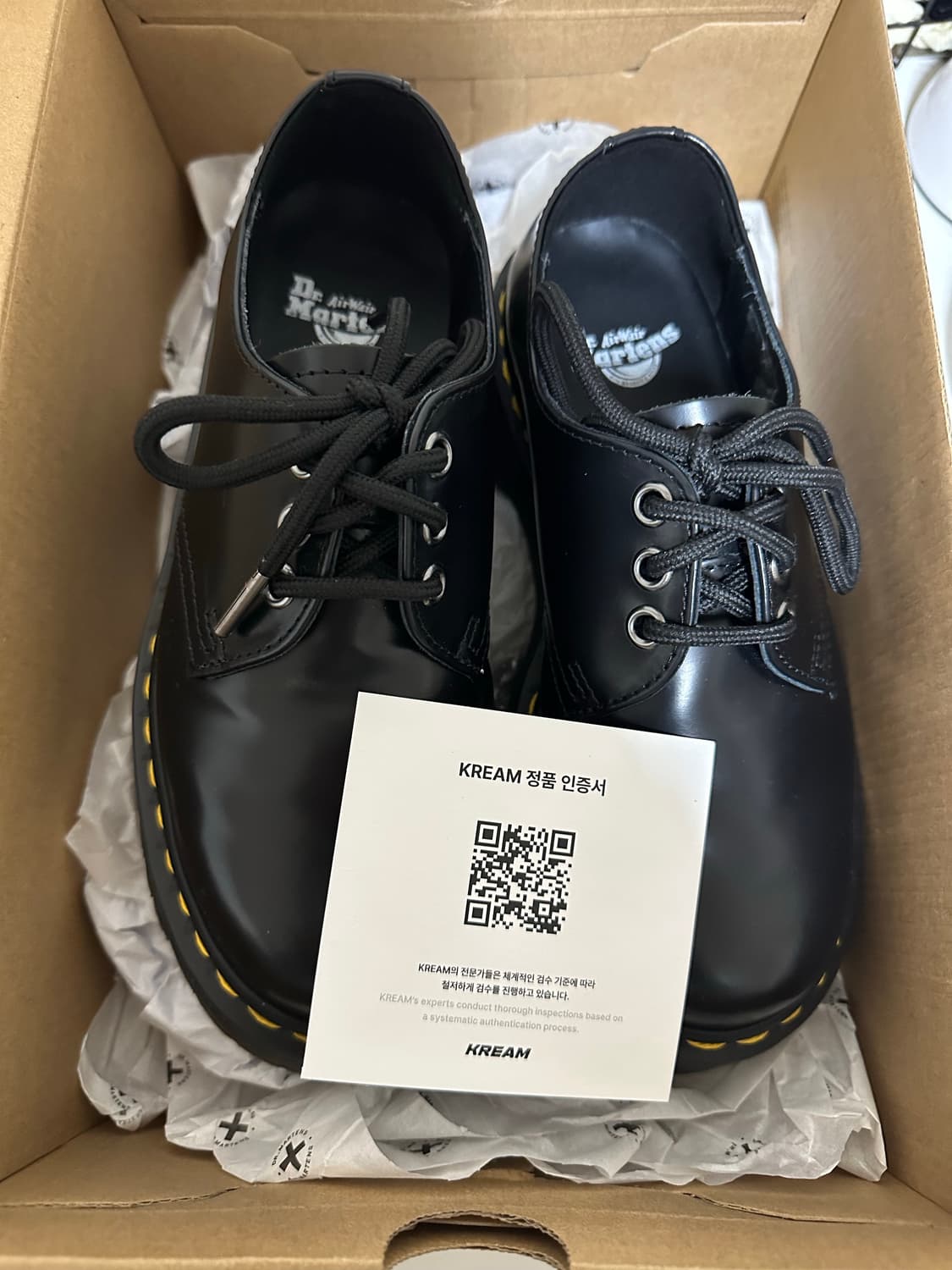 닥터마틴 1461 쿼드 블랙 220(UK 3) 수수료 구매자 상품이미지1