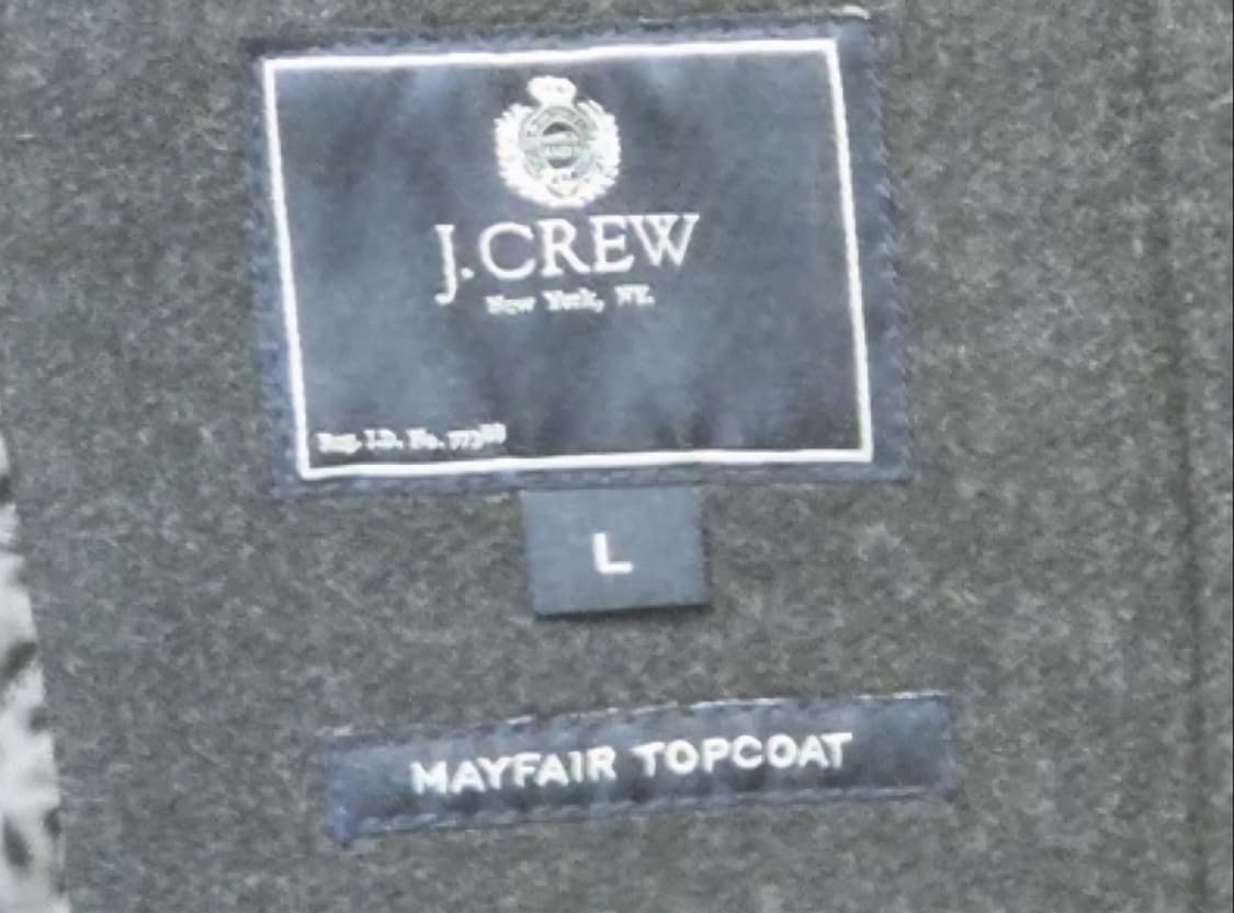 제이크루 남성 겨울코트 L 105 다크그레이 상품이미지5