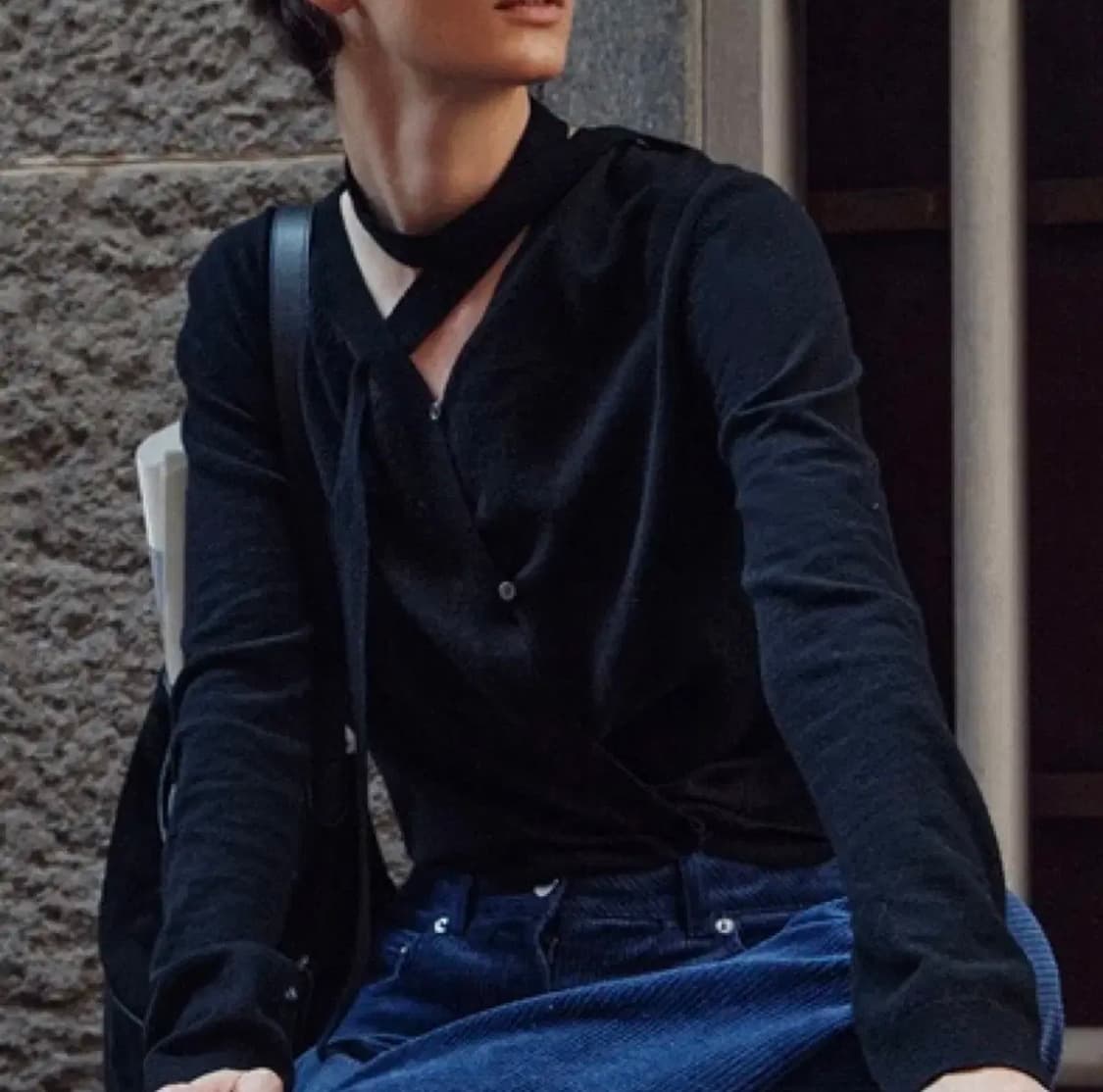 [루에브르] 캐시미어 블렌디드 투웨이 가디건 상품이미지4