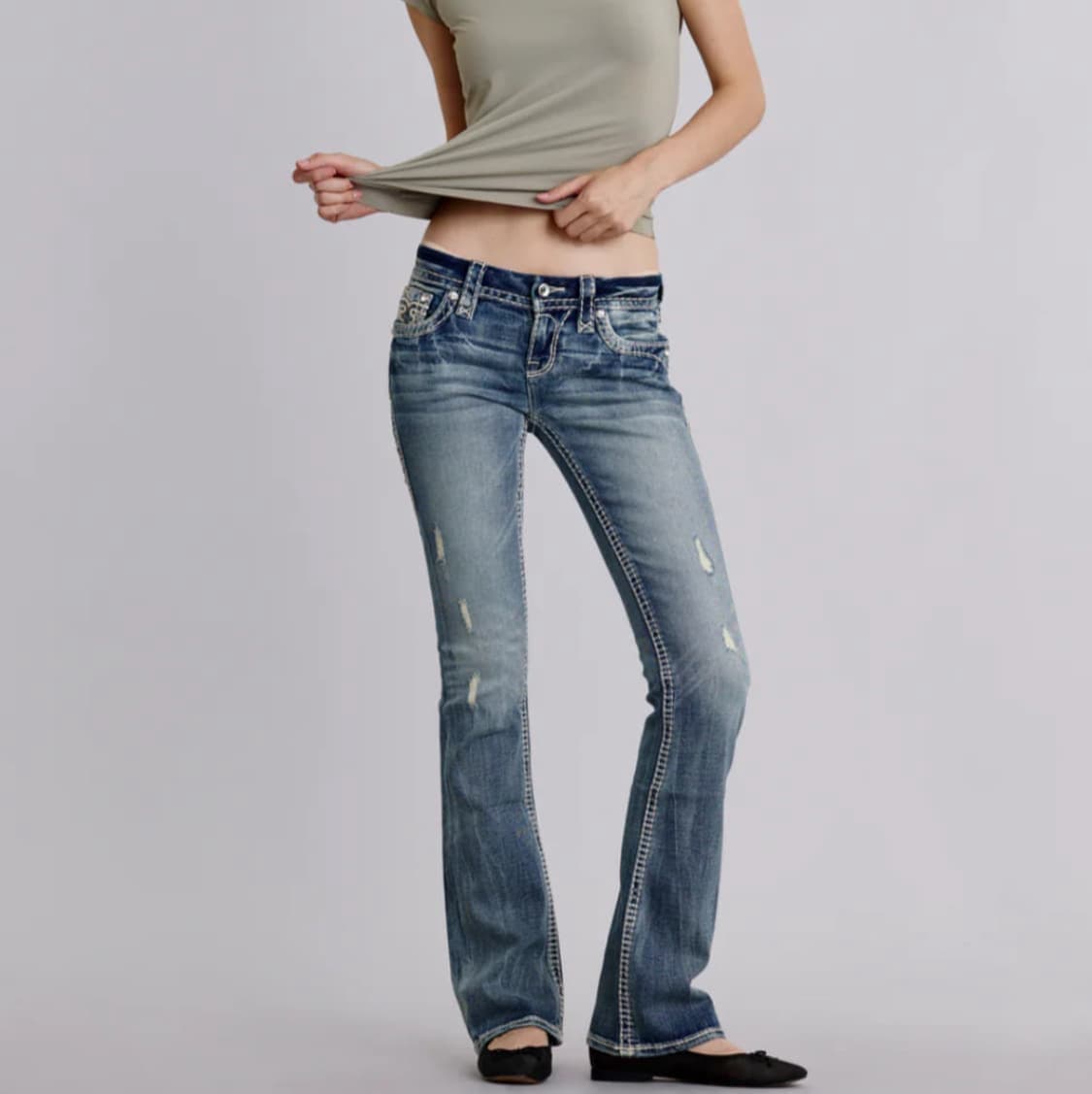 락리바이벌 부츠컷 데님팬츠  상품이미지4