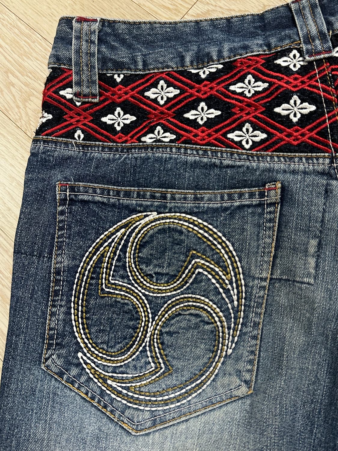 카구라 에비수 빈티지 데님 청바지 상품이미지4