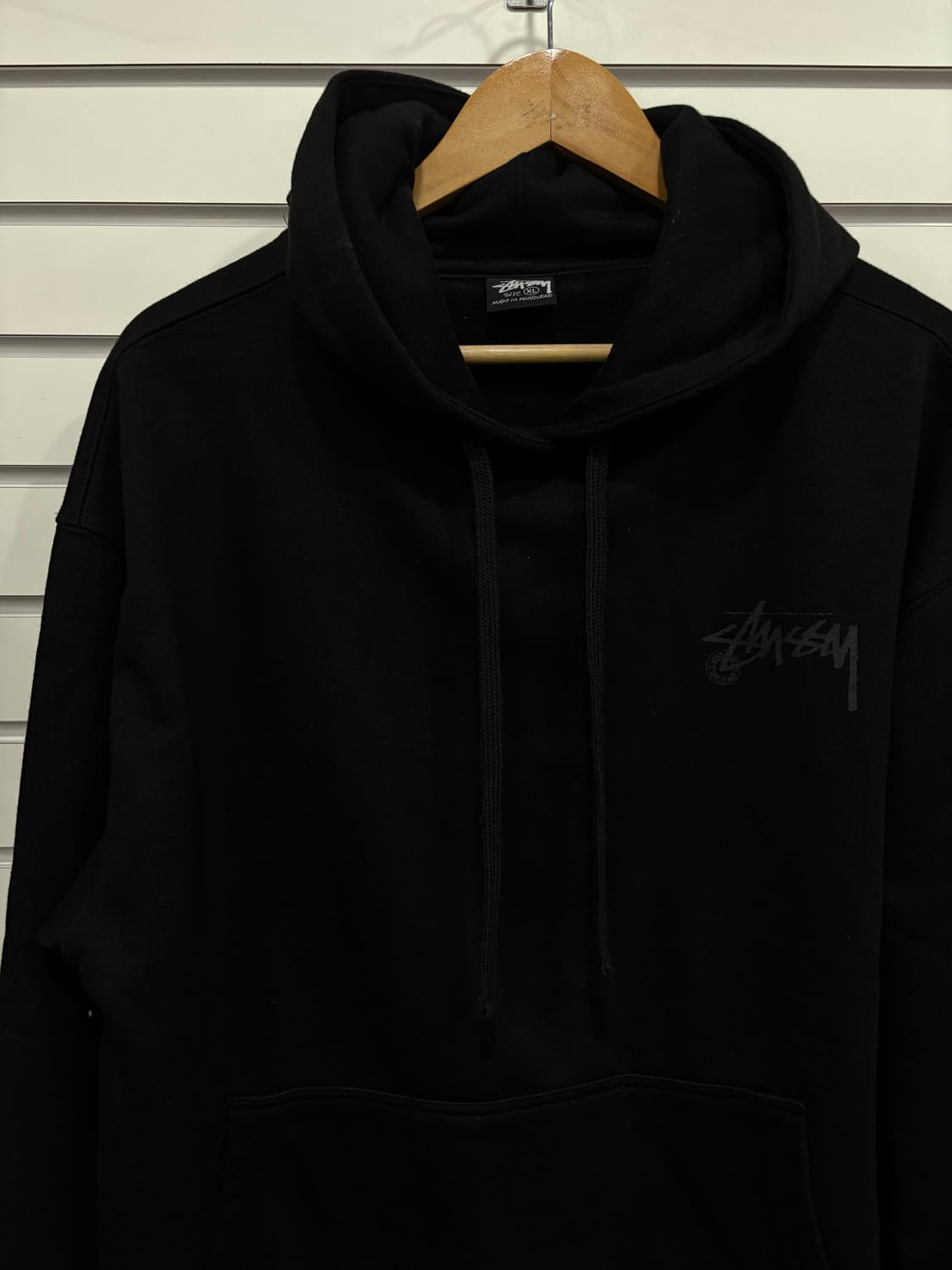 스투시 검정 후드티 XL 상품이미지1