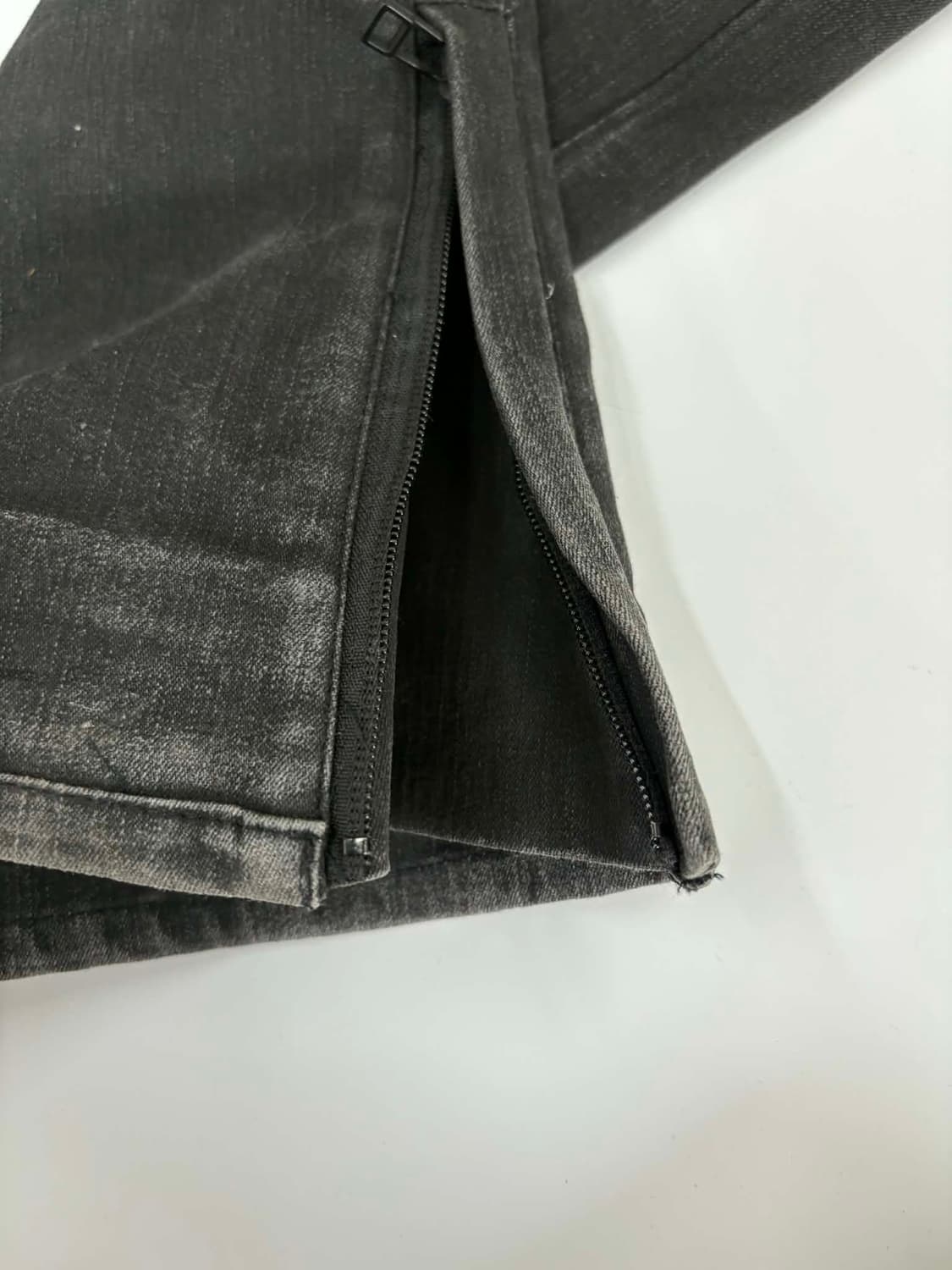 빈티지 흑청 플레어진 데님 팬츠 상품이미지8