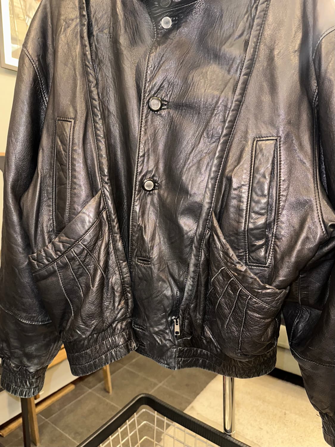 90’s Umberto Olivieri leather jacket 상품이미지6