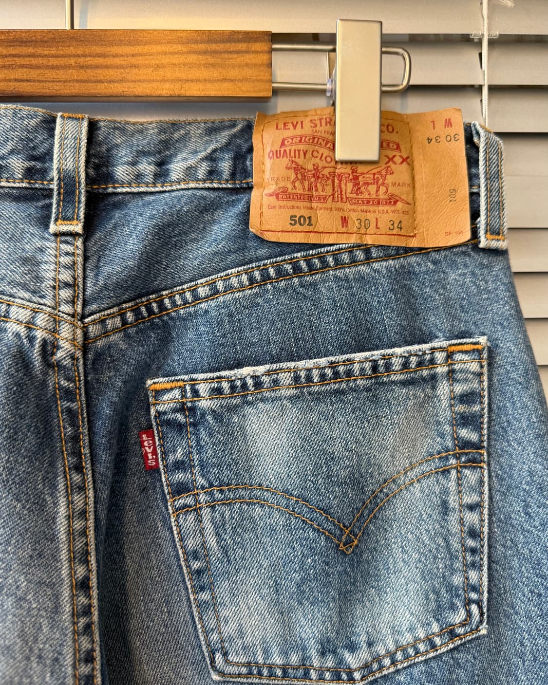 Levi's 501 early 00s USA washed 데님팬츠 상품이미지8