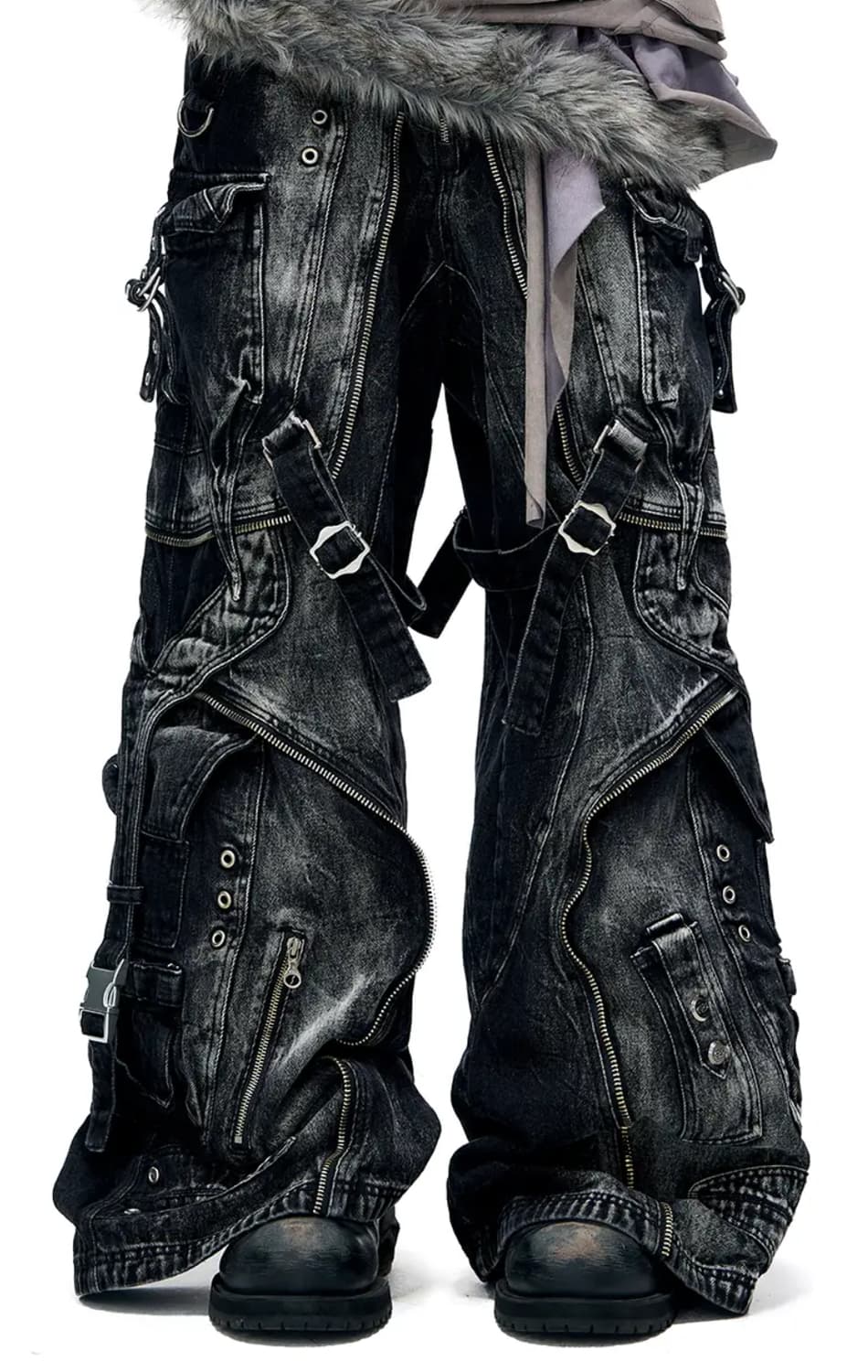 PERSONSOUL 하드웨어 디테일 배기 진 상품이미지1